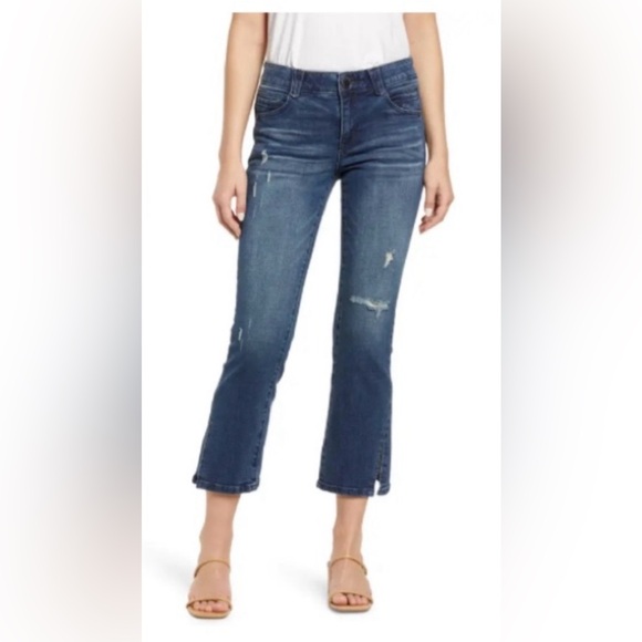 Wit & Wisdom Denim - Wit & Wisdom AB Solution Split Hen Kick Flare Distressed Jeans